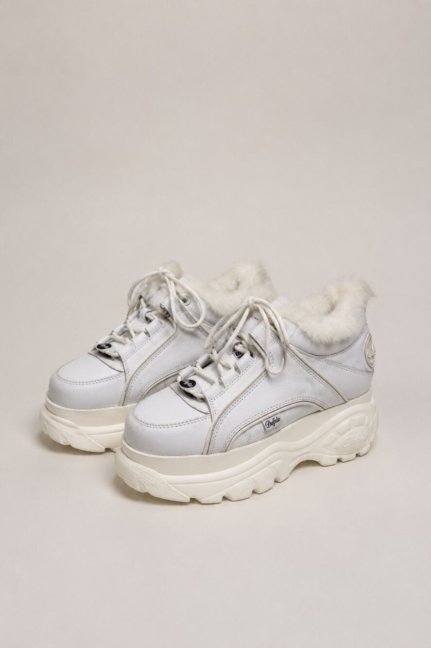 Junya Watanable Comme Des Garcons x Buffalo London Faux Fur Platform Sneakers
